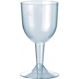 Plastic Glass Water or Wine "Premium" Removable Stem 140ml (20 Units)