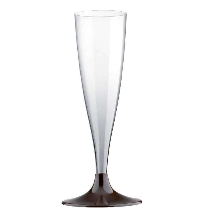 Plastic Stemmed Flute Sparkling Wine Brown 140ml 2P (400 Units) Plastic Stemmed Flute Sparkling Wine Brown 140ml 2P (400 Units)