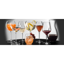 Reusable Plastic Glass Wine PC Clear Pearl 240ml (1 Unit) 