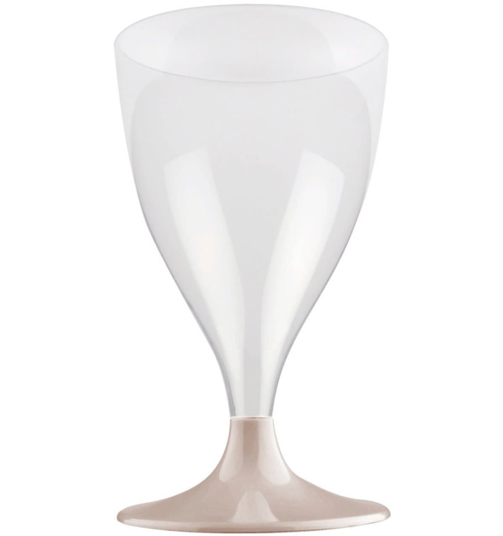 Plastic Stemmed Glass Wine Cream 200ml 2P (20 Units) Plastic Stemmed Glass Wine Cream 200ml 2P (20 Units)