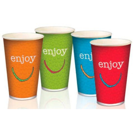 Paper Cup "Enjoy" 16 Oz/500 ml Ø9,0cm (50 Units) 