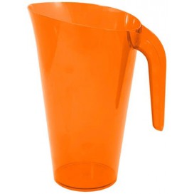 Plastic Jar PS Reusable Orange 1.500 ml (20 Units)