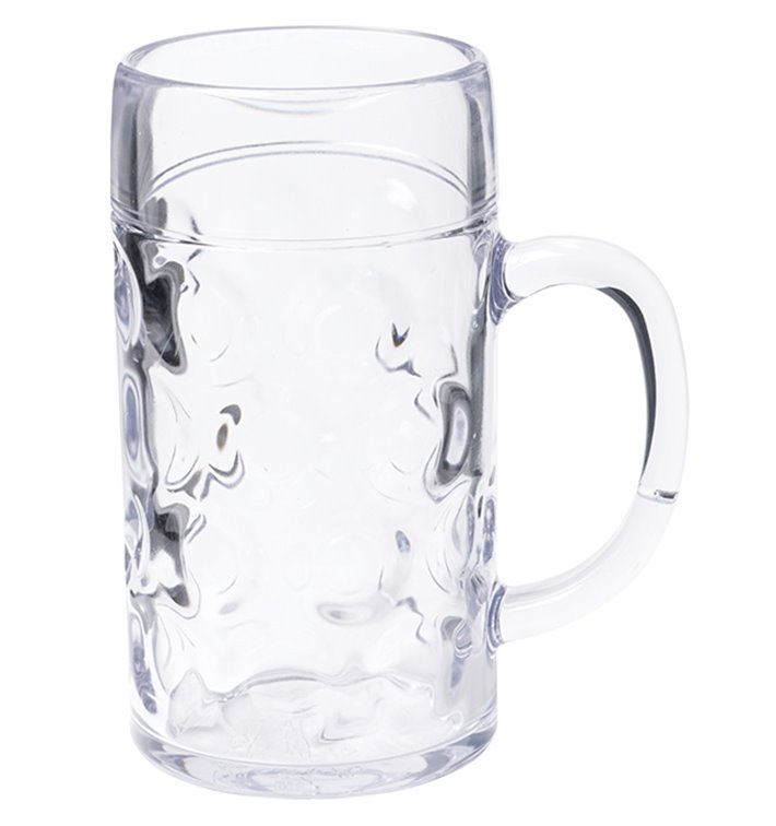 Plastic Tankard Reusable SAN Ø105mm 1000ml (1 Unit) Plastic Tankard Reusable SAN Ø105mm 1000ml (1 Unit)