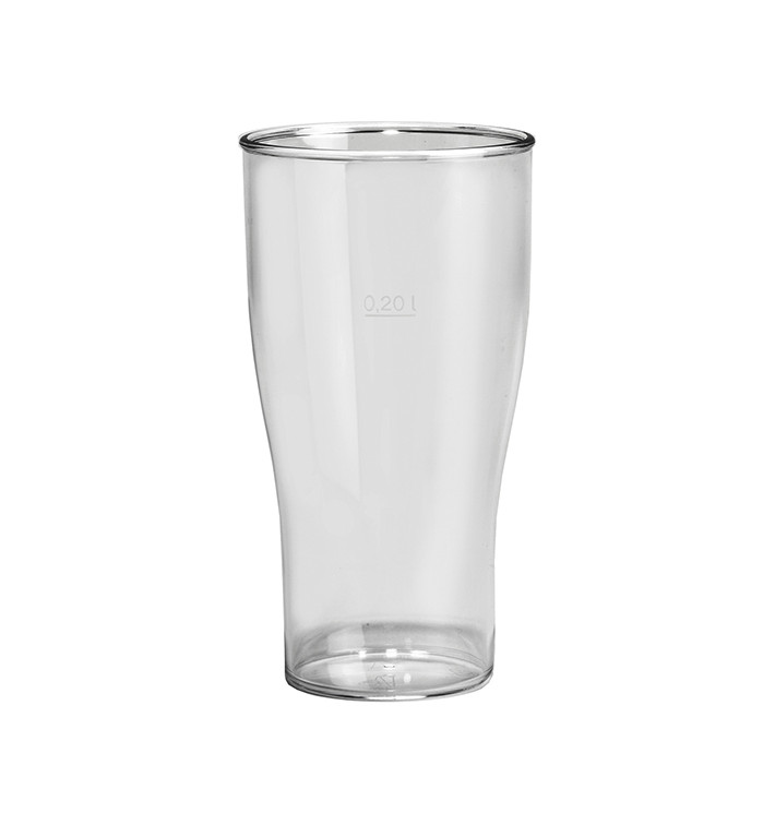 Plastic Pint Glass SAN Reusable Clear 350ml (5 Units) Plastic Pint Glass SAN Reusable Clear 350ml (5 Units)