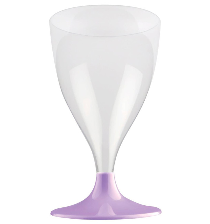 Plastic Stemmed Glass Wine Lilac 200ml 2P (20 Units) Plastic Stemmed Glass Wine Lilac 200ml 2P (20 Units)