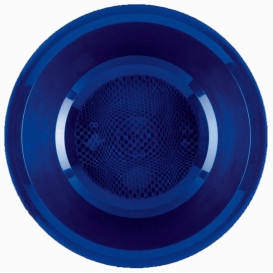 Plastic Plate Deep Blue "Round" PP Ø19,5 cm (600 Units)