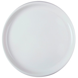 Plastic Plate for Pizza White "Round" PP Ø35 cm (12 Units) 