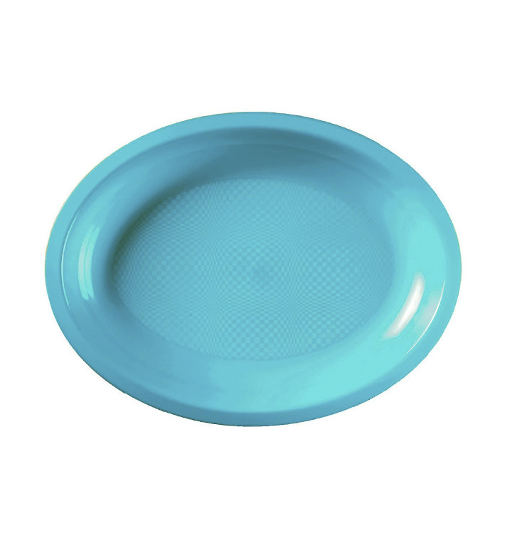 Plastic Tray Microwavable Oval Shape Turquoise 25,5x19 cm (50 Units) Plastic Tray Microwavable Oval Shape Turquoise 25,5x19 cm (50 Units)