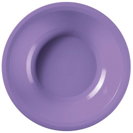 Plastic Plate Deep Lilac "Round" PP Ø19,5 cm (600 Units)