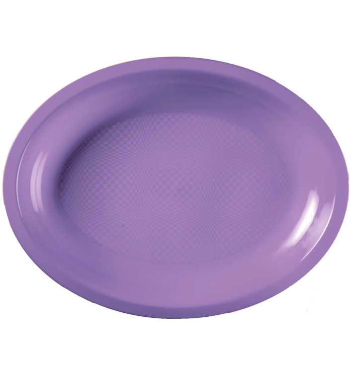 Plastic Platter Microwavable Oval Shape Lilac 25,5x19 cm (600 Units) Plastic Platter Microwavable Oval Shape Lilac 25,5x19 cm (600 Units)