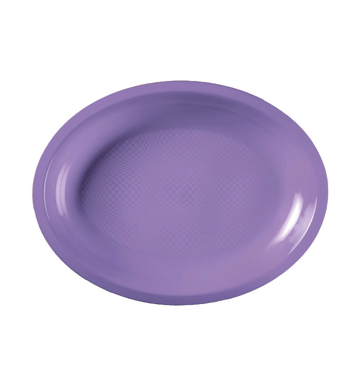 Plastic Platter Microwavable Oval Shape Lilac 31,5x22 cm (25 Units) Plastic Platter Microwavable Oval Shape Lilac 31,5x22 cm (25 Units)