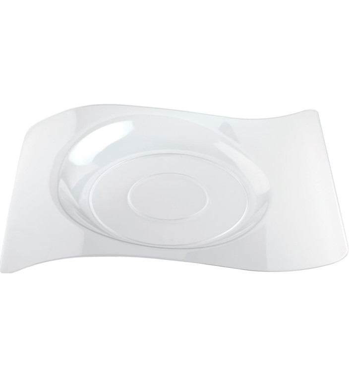 Plastic Plate "Forma" Clear 28x23 cm (180 Units)