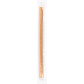 Plastic Straw for Frappé PS Straight Wrapped Ø0,8cm 22cm (5000 Units)