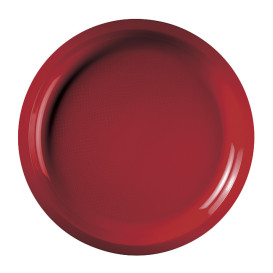 Plastic Plate Red "Round" PP Ø29 cm (300 Units)