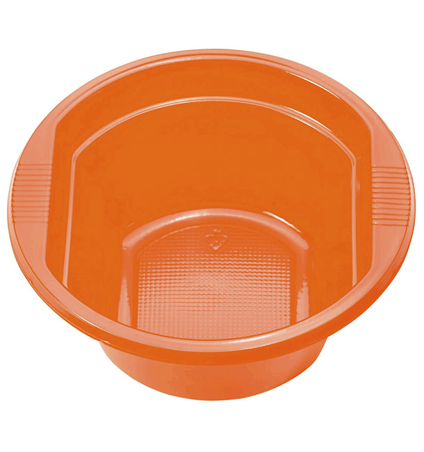 Plastic Bowl PS Orange 250ml Ø12cm (30 Units) 