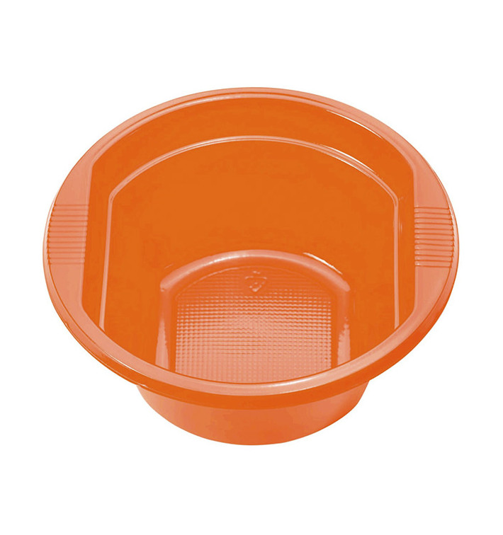 Plastic Bowl PS Orange 250ml Ø12cm (30 Units) 