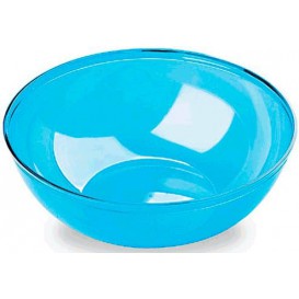 Plastic Bowl PS Crystal Hard Turquoise 3500ml Ø27cm (1 Unit) 