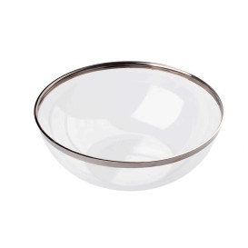 Plastic Bowl with Rim PS Crystal Hard 400ml Ø14cm (80 Units)