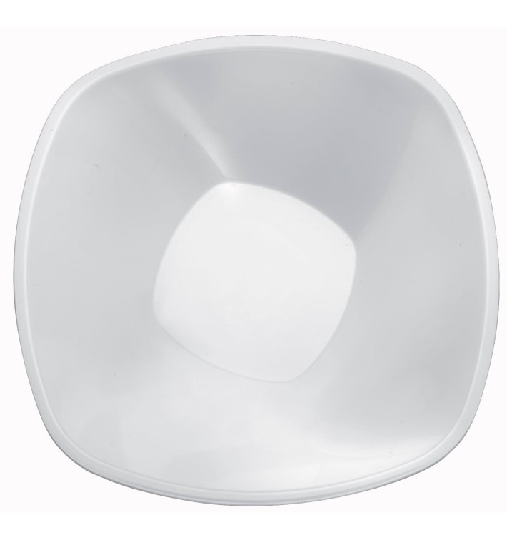 Plastic Bowl PP White "Square" 3000ml Ø27,7cm (3 Units) Plastic Bowl PP White "Square" 3000ml Ø27,7cm (3 Units)