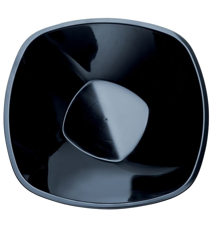 Plastic Bowl PP Black "Square" 3000ml Ø27,7cm (3 Units) Plastic Bowl PP Black "Square" 3000ml Ø27,7cm (3 Units)