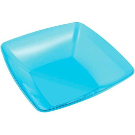 Plastic Bowl PS Crystal Hard Turquoise 3500ml 28x28cm (1 Unit) 