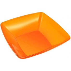 Plastic Bowl PS Crystal Hard Orange 3500ml 28x28cm (1 Unit) 