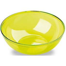 Plastic Bowl PS Crystal Hard Green 3500ml Ø27cm (20 Units)