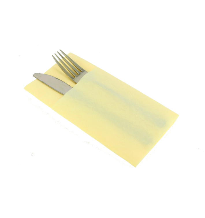 Pocket Fold Airlaid Napkins "Kanguro" Champagne 40x40cm (25 Units) Pocket Fold Airlaid Napkins "Kanguro" Champagne 40x40cm (25 Units)
