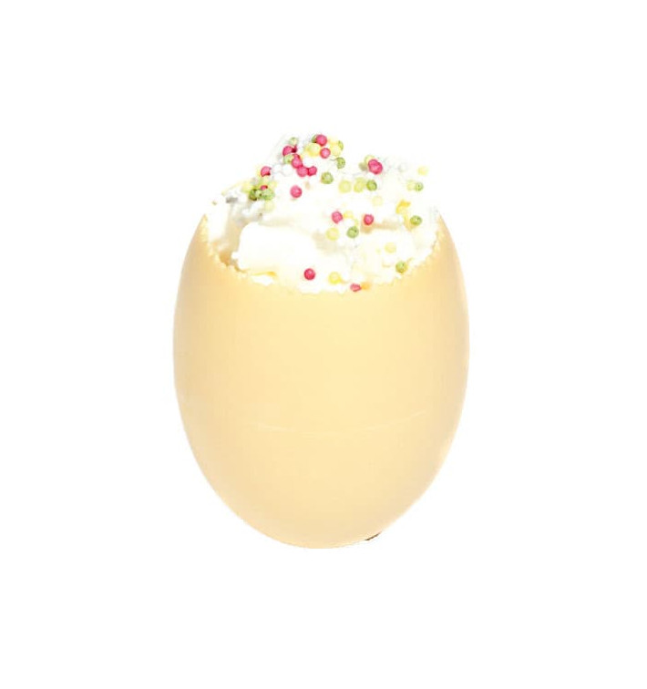 Tasting Mini Bowl Egg Design PP Ivory 60ml (100 Units)