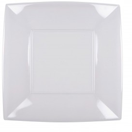 Plastic Plate Flat Clear "Nice" PS 29 cm (12 Units) (12 Units)