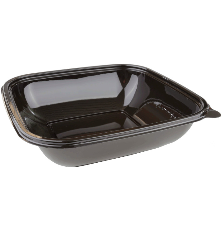 Plastic Bowl PET Black 1000ml 190x190x50mm (50 Units) Plastic Bowl PET Black 1000ml 190x190x50mm (50 Units)