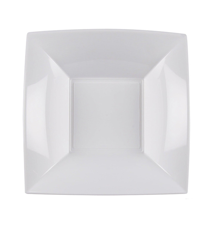 Plastic Plate Deep White "Nice" PP 18 cm (300 Units) Plastic Plate Deep White "Nice" PP 18 cm (300 Units)