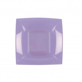 Plastic Plate Deep Lilac "Nice" PP 18 cm (300 Units)
