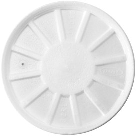 Foam Vented Lid White Ø11,7cm (500 Units)