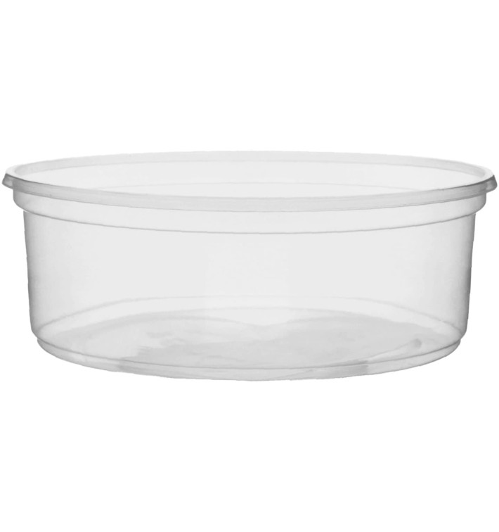 Plastic Deli Container Clear PP 150ml Ø10,5cm (1000 Units) Plastic Deli Container Clear PP 150ml Ø10,5cm (1000 Units)