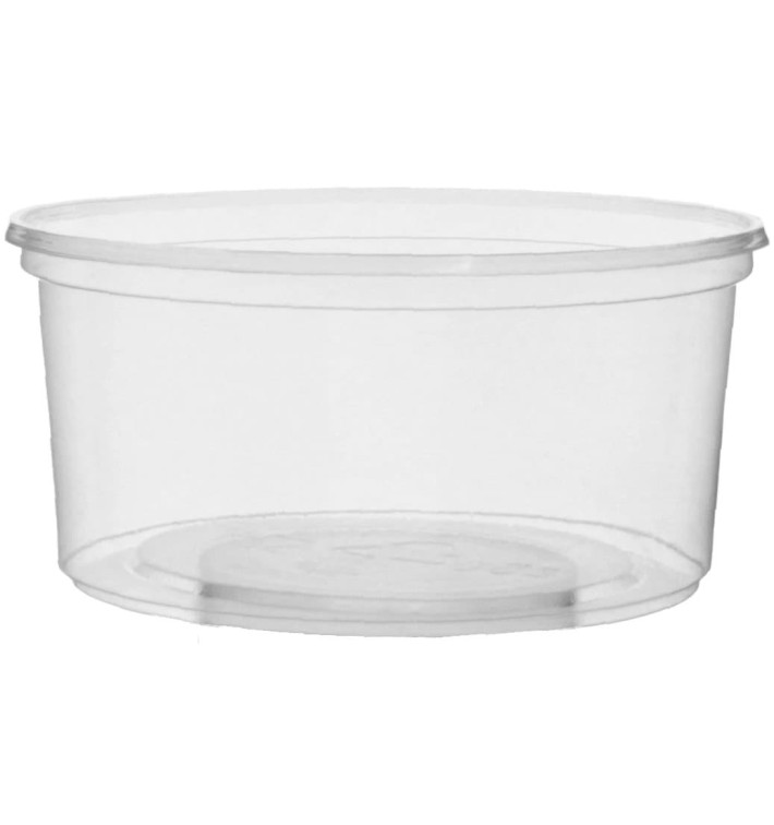 Plastic Deli Container PP Clear 250ml Ø10,5cm (100 Units) Plastic Deli Container PP Clear 250ml Ø10,5cm (100 Units)
