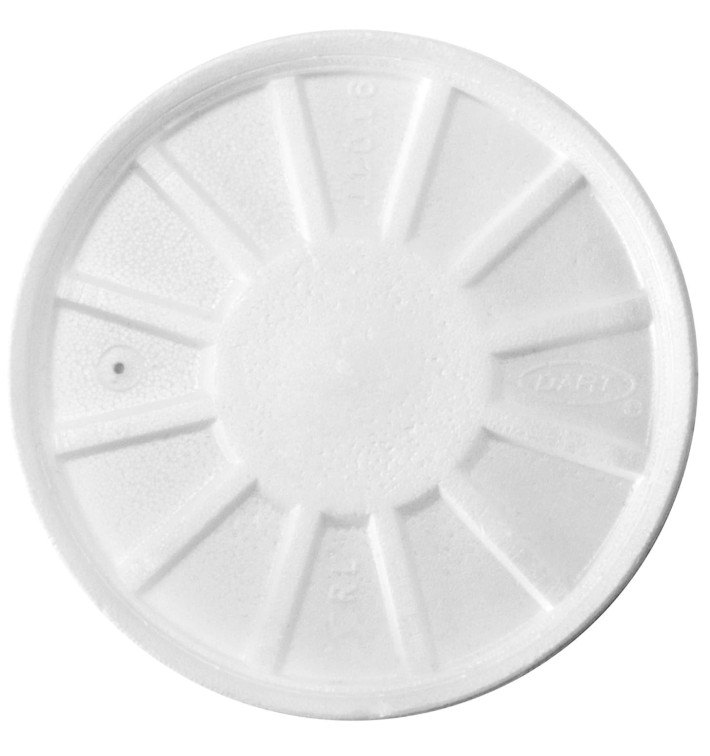 Foam Vented Lid White Ø11cm (500 Units) Foam Vented Lid White Ø11cm (500 Units)