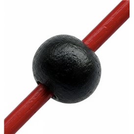 Bamboo Food Pick Ball Design Red and Black 12cm (200 Units)  