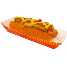 Paper Hot Dog Tray 17,0x5,5x3,8cm (25 Units)