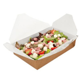 Paper Take-out Container "American" Natural 11,3x9x6,4cm 780ml (450 Units) 