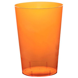 Plastic Cup PS "Moon" Orange Clear 230ml (50 Units) 