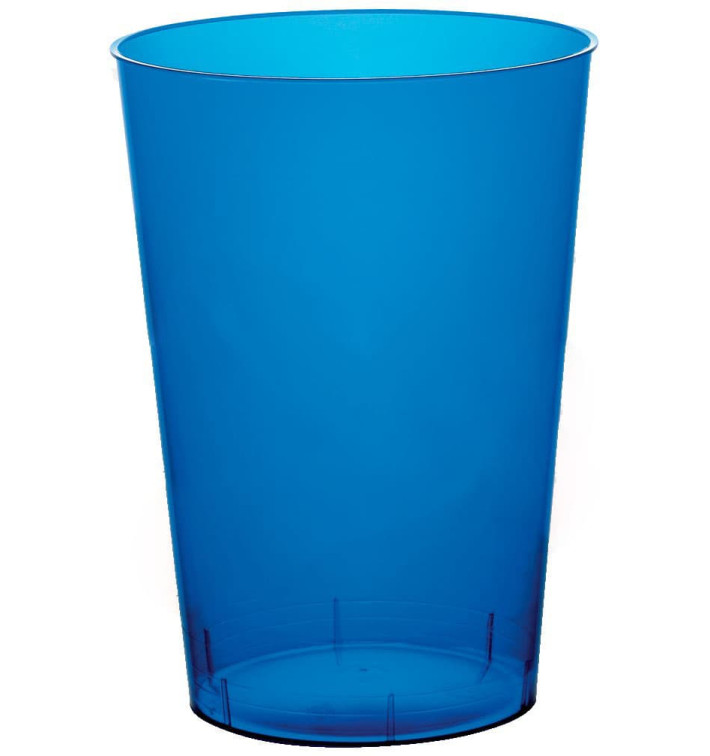 Plastic Cup PS "Moon" Blue Clear 230ml (50 Units) Plastic Cup PS "Moon" Blue Clear 230ml (50 Units)