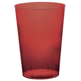 Plastic Cup PS "Moon" Burgundy Clear 230ml (35 Units) 