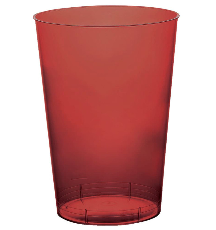 Plastic Cup PS "Moon" Burgundy Clear 230ml (35 Units) Plastic Cup PS "Moon" Burgundy Clear 230ml (35 Units)