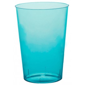Plastic Cup PS "Moon" Turquoise Clear 230ml (50 Units) 