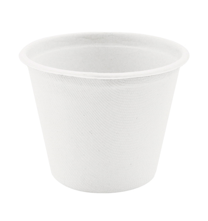 Sugarcane Container White Ø9,5cm 425ml (50 Units) Sugarcane Container White Ø9,5cm 425ml (50 Units)