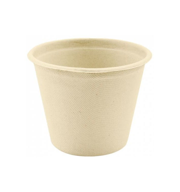 Sugarcane Container Natural Ø9,5cm 425ml (600 Units) Sugarcane Container Natural Ø9,5cm 425ml (600 Units)