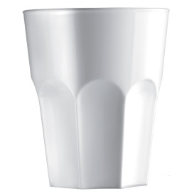 Plastic Glass SAN Reusable "Rox" White 300ml (120 Units)