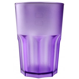 Plastic Glass SAN Reusable "Frost" Lilac 400 ml (75 Units)