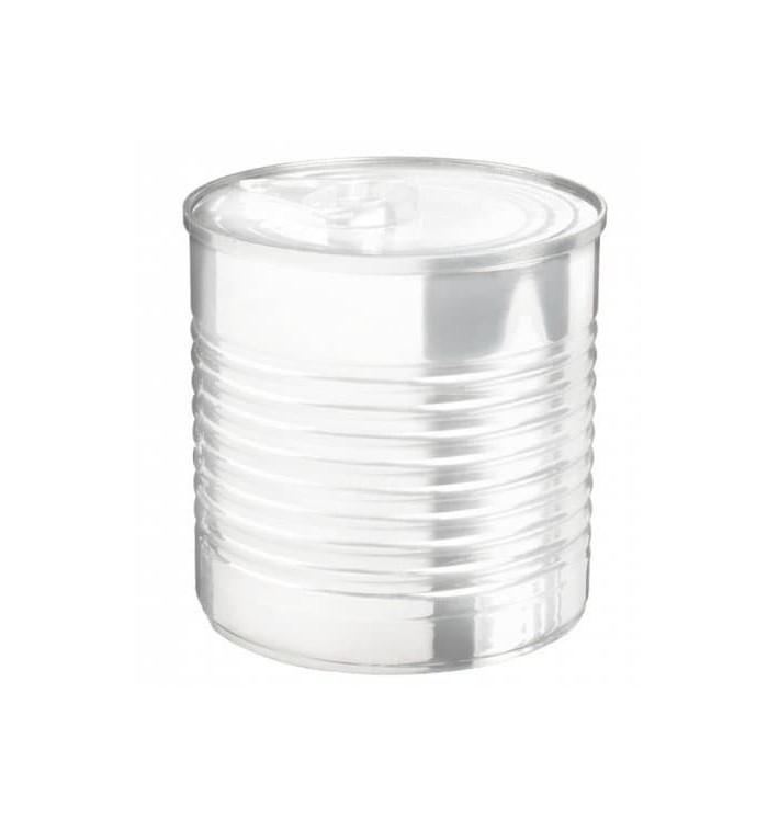 Tasting Plastic Tin Can PS Clear 220ml Ø7,4x7cm (20 Units) Tasting Plastic Tin Can PS Clear 220ml Ø7,4x7cm (20 Units)